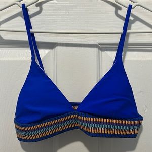 Shein Blue Multi-Color Bikini Top - Medium
